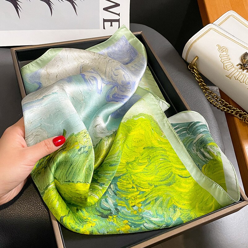 Carré 100% Soie Artistique | La Parisienne - Image 3