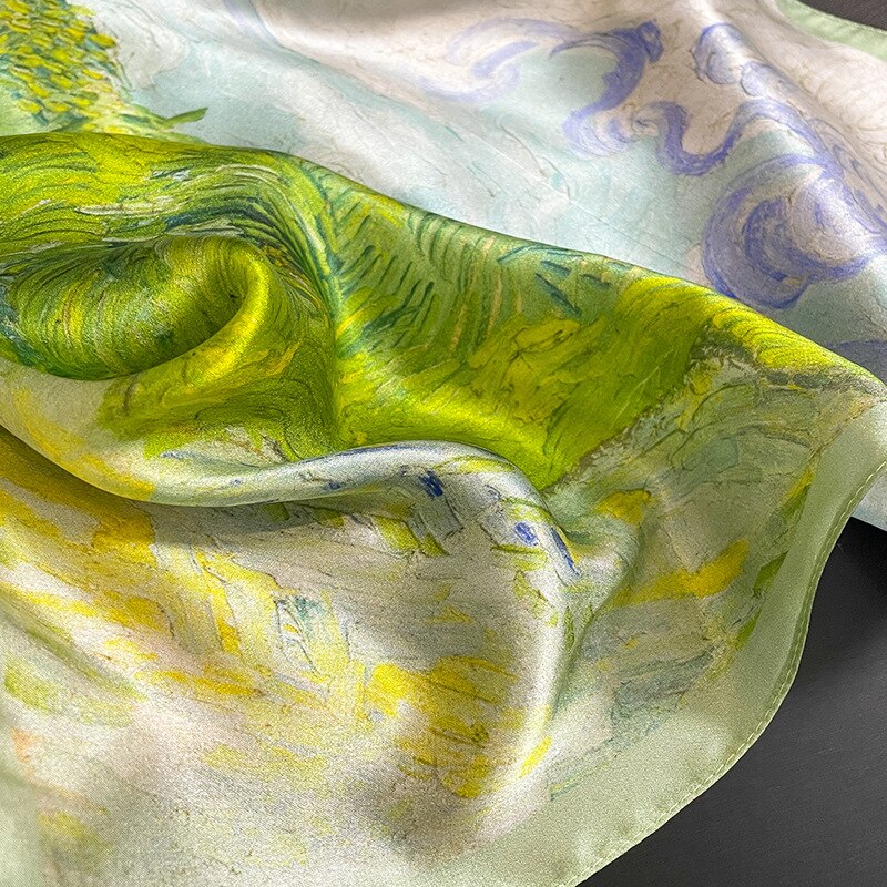 Carré 100% Soie Artistique | La Parisienne - Image 4