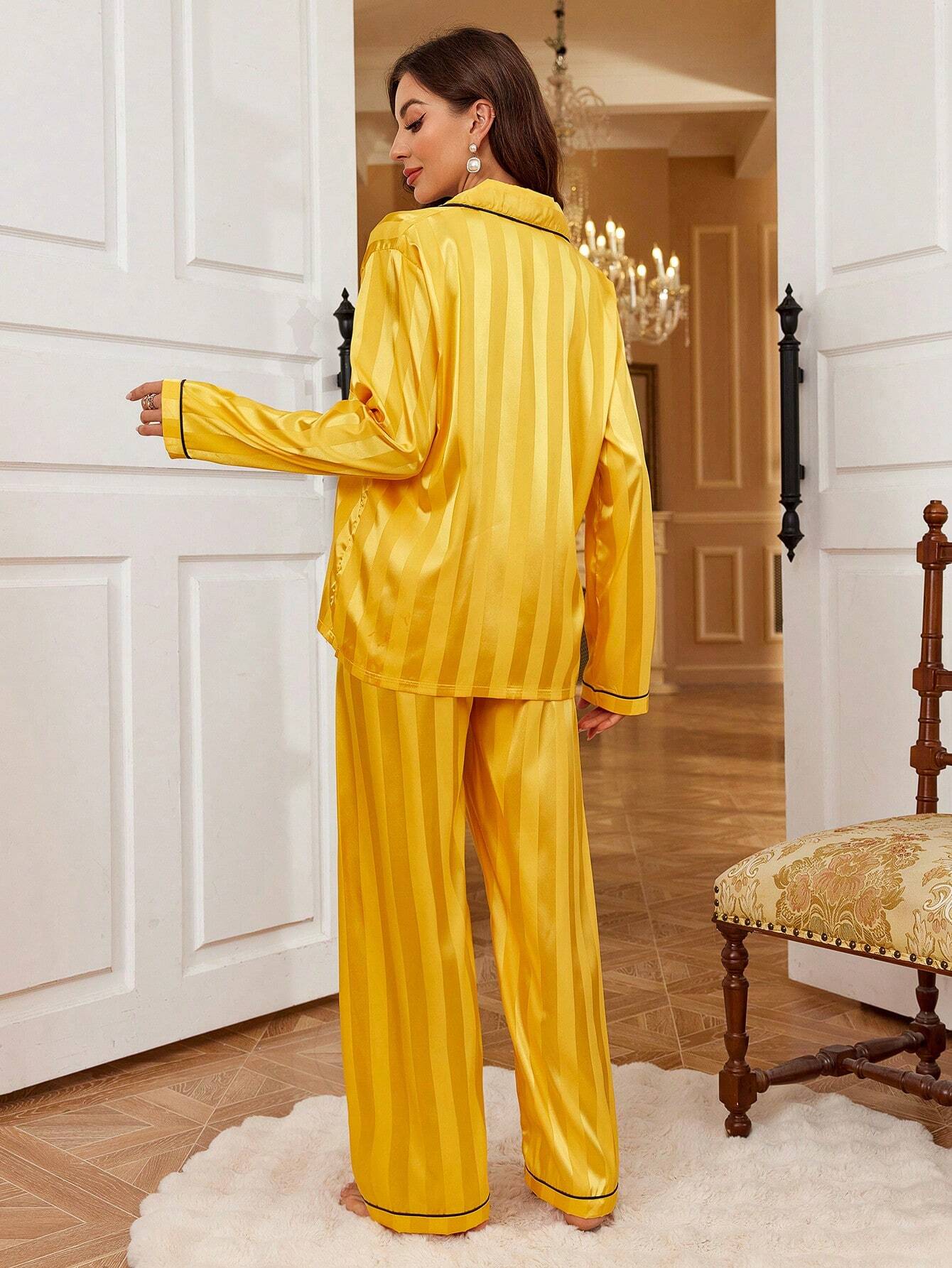 Pyjama À Manches Longues Femme 100% Soie | La Parisienne - Image 3